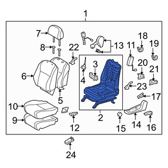Toyota OE - Front Left Seat Frame
