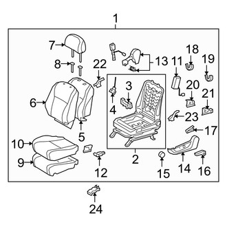 Toyota OE - Seats & Tracks - Driver Seat Components (USA Built)