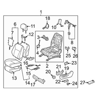 Toyota OE - Seats & Tracks - Driver Seat Components (Japan Built, Power)