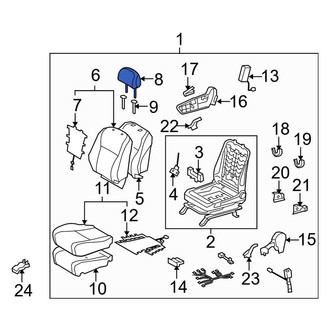 Toyota OE - Front Left Headrest