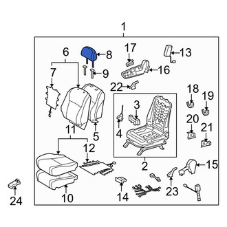Toyota OE - Front Right Headrest