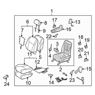 Toyota OE - Seats & Tracks - Passenger Seat Components (USA Built)