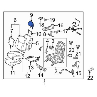 Toyota OE - Front Left Headrest