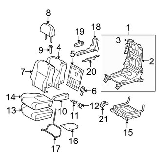 Toyota OE - Seats & Tracks - Second Row Seats (Japan Built, Right Seat)