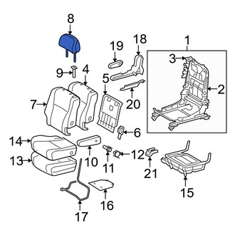 Toyota OE - Center Left Headrest