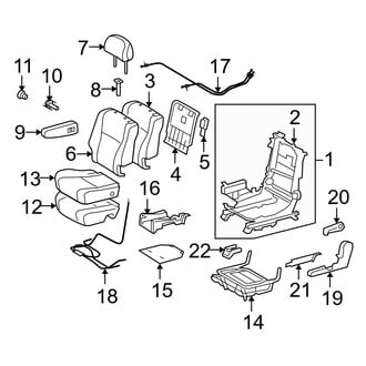 Toyota OE - Center Left Seat Flex Cable