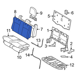 Toyota OE - Rear Seat Back Cushion Cover