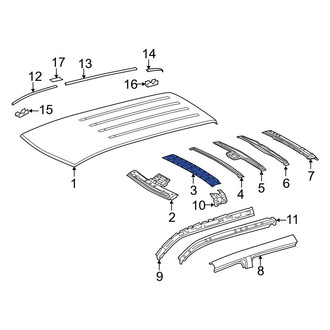 Toyota OE - Front Roof Panel Reinforcement