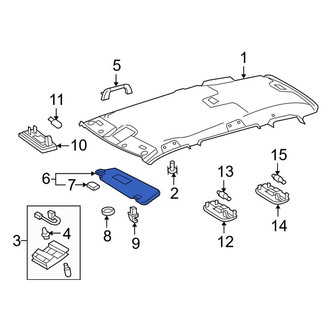 Toyota OE - Right Sun Visor