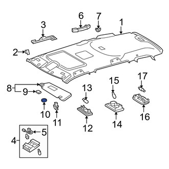 Toyota OE - Sun Visor Cap
