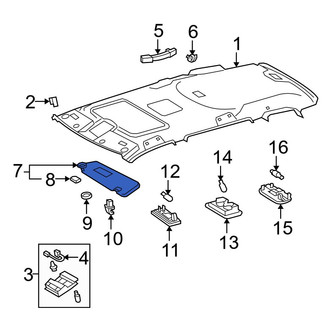 Toyota OE - Left Sun Visor
