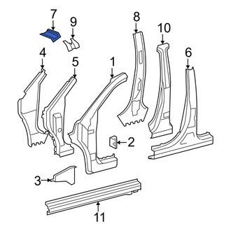 Toyota OE - Right Body B-Pillar Extension
