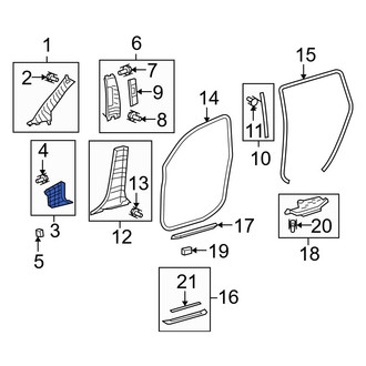 Toyota OE - Left Kick Panel Trim