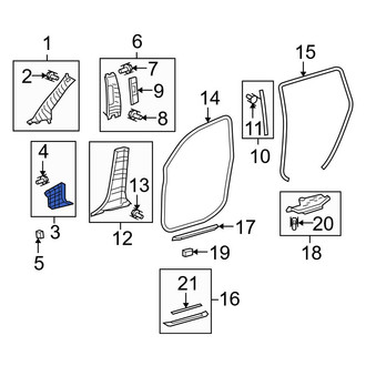 Toyota OE - Left Kick Panel Trim