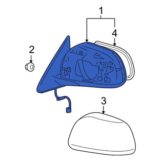 Toyota OE - Front Left Door Mirror
