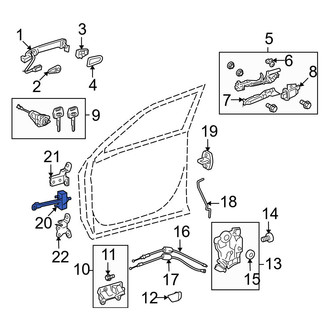 Toyota OE - Front Left Door Check