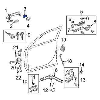Toyota OE - Front Left Exterior Door Handle Cover
