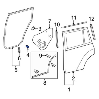 Toyota OE - Rear Deck Lid Stop Buffer