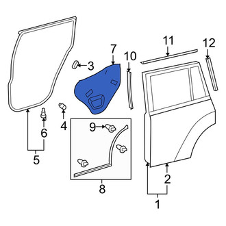 Toyota OE - Rear Right Door Access Cover