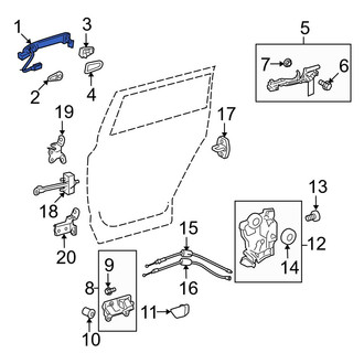 Toyota OE - Front Outer Exterior Door Handle
