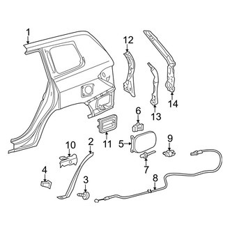 Toyota OE - Quarter Panel & Components (USA Built), (Gas)
