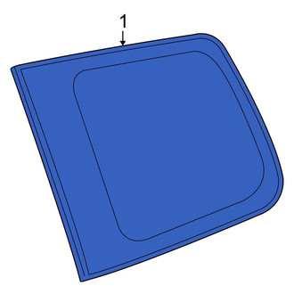 Toyota OE - Rear Left Quarter Glass
