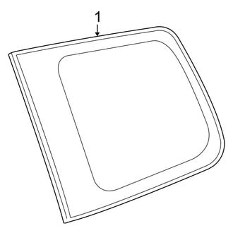 Toyota OE - Quarter Panel - Glass (USA Built), (Gas)