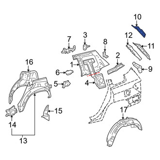 Toyota OE - Left Upper Inner Body D-Pillar