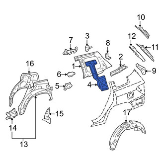 Toyota OE - Body C-Pillar Reinforcement