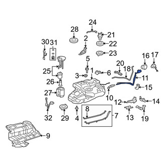 Toyota OE - Lower Fuel Tank Filler Neck