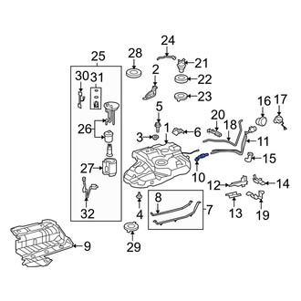 Toyota OE - Fuel Filler Hose
