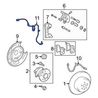 Toyota OE - Rear Left ABS Wheel Speed Sensor Wiring Harness