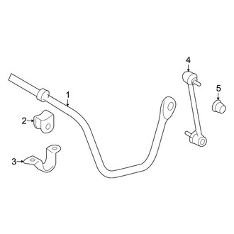 Toyota OE - Rear Suspension - Stabilizer Bar & Components (FWD)