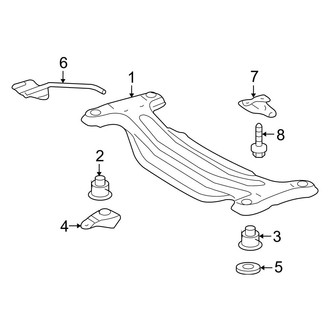 Toyota OE - Rear Suspension - Suspension Mounting (FWD)
