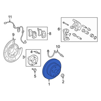 Toyota OE - Rear Disc Brake Rotor