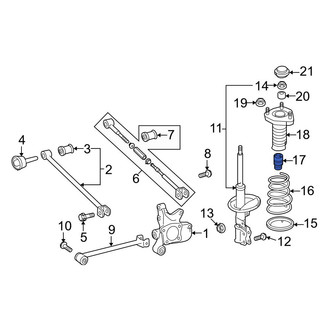 Toyota OE - Rear Suspension Strut Bumper