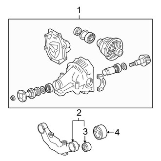 Toyota OE - Rear Suspension - Axle & Differential (AWD 2.7L / 3.5L)