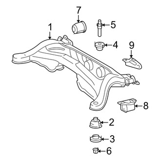 Toyota OE - Rear Suspension - Suspension Mounting (AWD 2.7L / 3.5L)