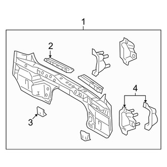 Toyota OE - Rear Body & Floor - Rear Body (USA Built), (Base / Base Premium / Limited / SE / Sport Premium)