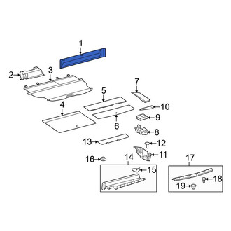 Toyota OE - Rear Partition Panel