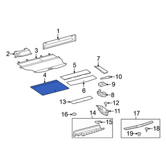 Toyota OE - Rear Floor Cover Panel