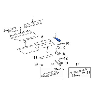 Toyota OE - Rear Left Trunk Floor Access Cover