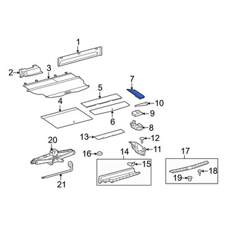 Toyota OE - Rear Left Trunk Floor Access Cover
