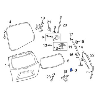 Toyota OE - Rear Liftgate Stop Bumper