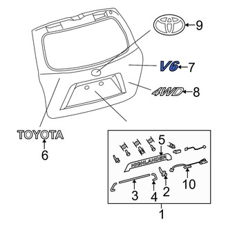Toyota OE - Rear Hatch Emblem