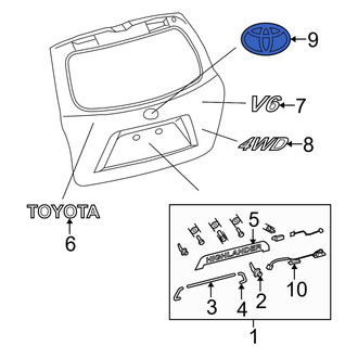 Toyota OE - Rear Hatch Emblem