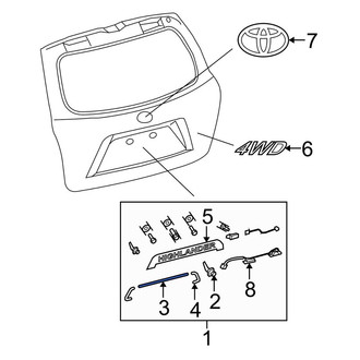 Toyota OE - Rear Side Body Trim Protector