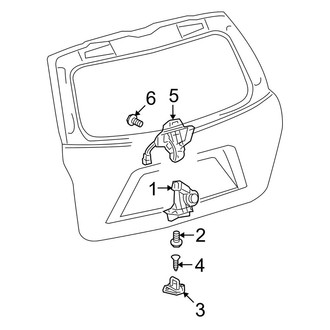 Toyota OE - Lift Gate - Lock & Hardware (USA Built), (Base / Base Premium / Limited / SE / Sport Premium)