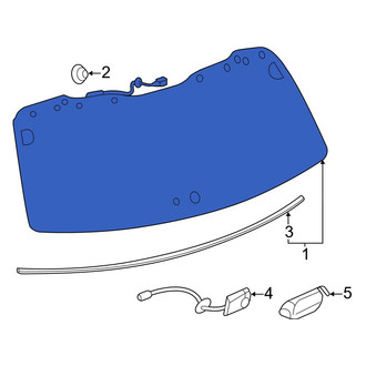 Toyota OE - Rear Liftgate Glass