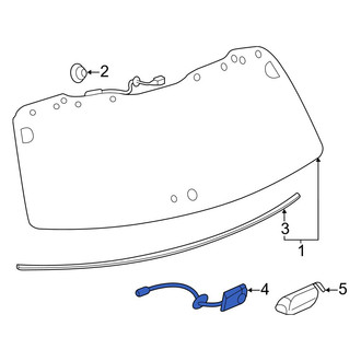 Toyota OE - Rear Back Glass Release Switch